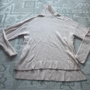 J. Crew Soft Pink Turtleneck Sweater